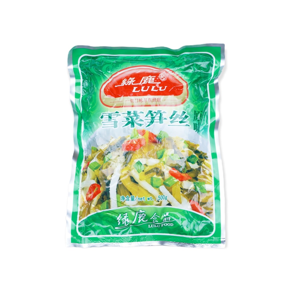 LuLu Mostaza Con Bambú Salado 绿鹿雪菜笋丝 500g