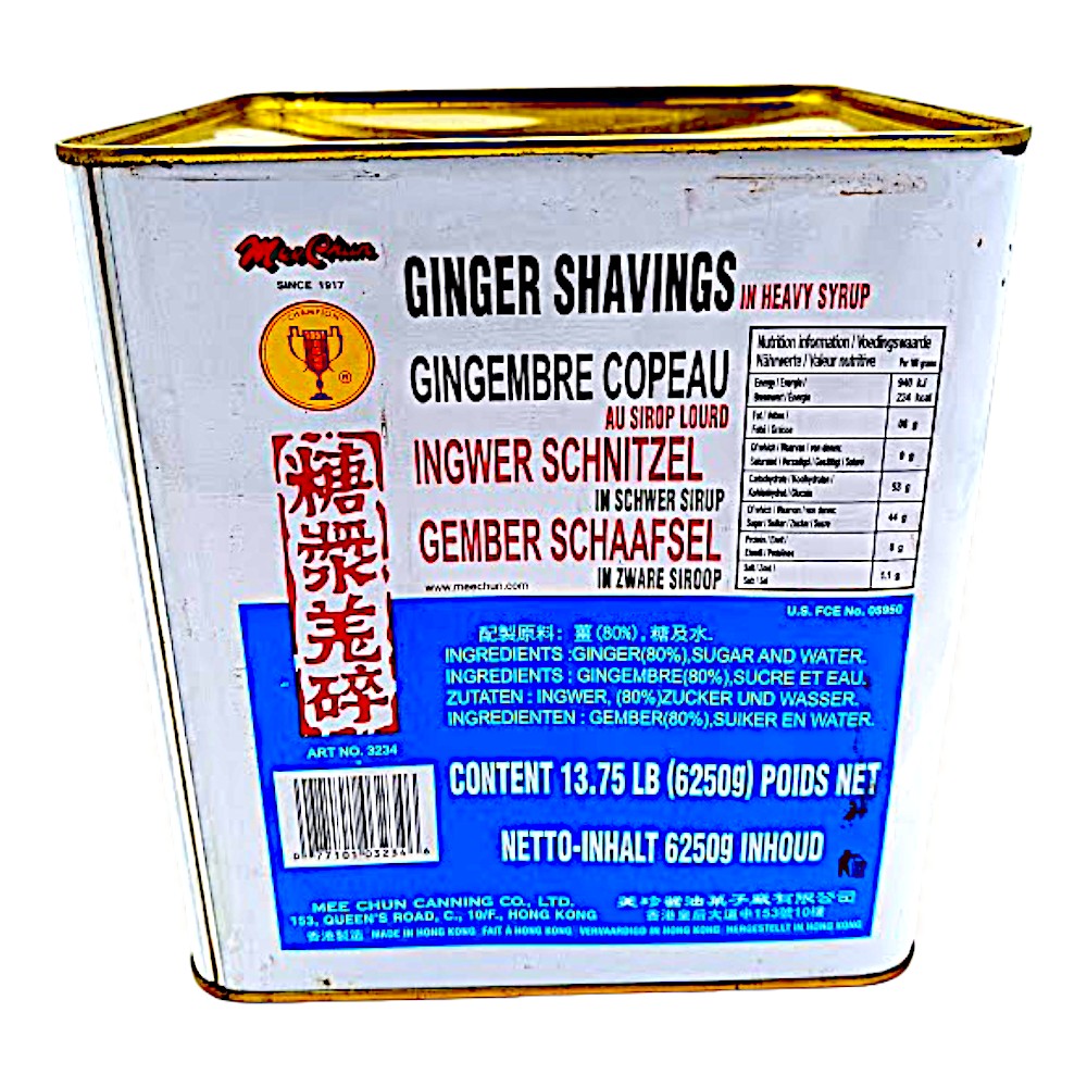 MeyChung Jengibre Troceado Dulce 美珍糖姜碎罐装 6.25KG