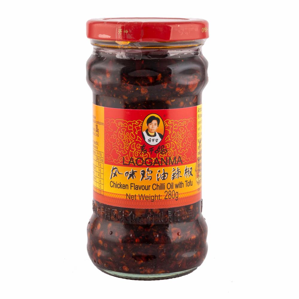 LaoGanMa Salsa Picante Aroma Pollo （Chicken Flavor） 老干妈风味鸡油油辣椒 280g
