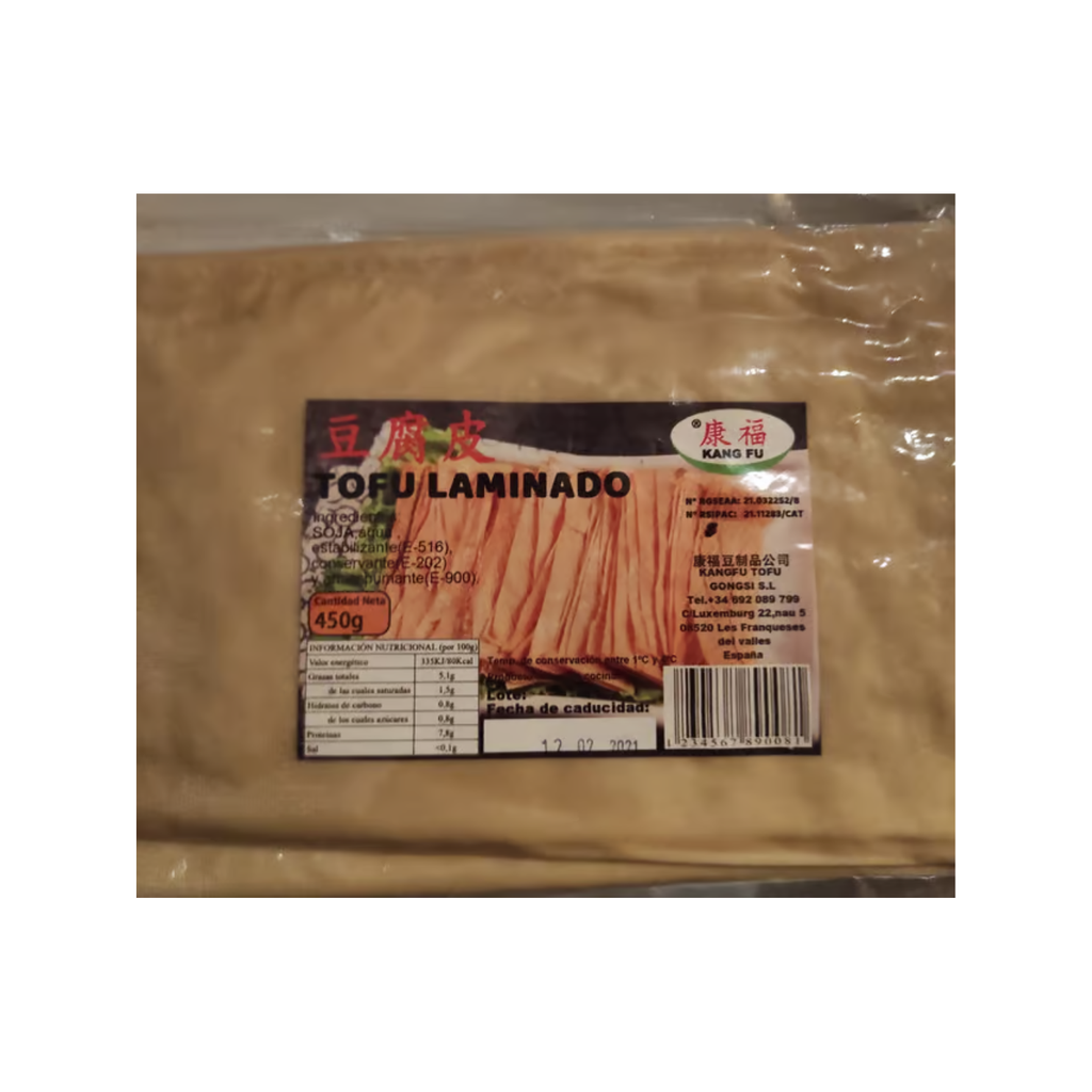 [Ref.] KangFu Tofu Lamninado Fresca 康福新鲜豆腐皮 400g