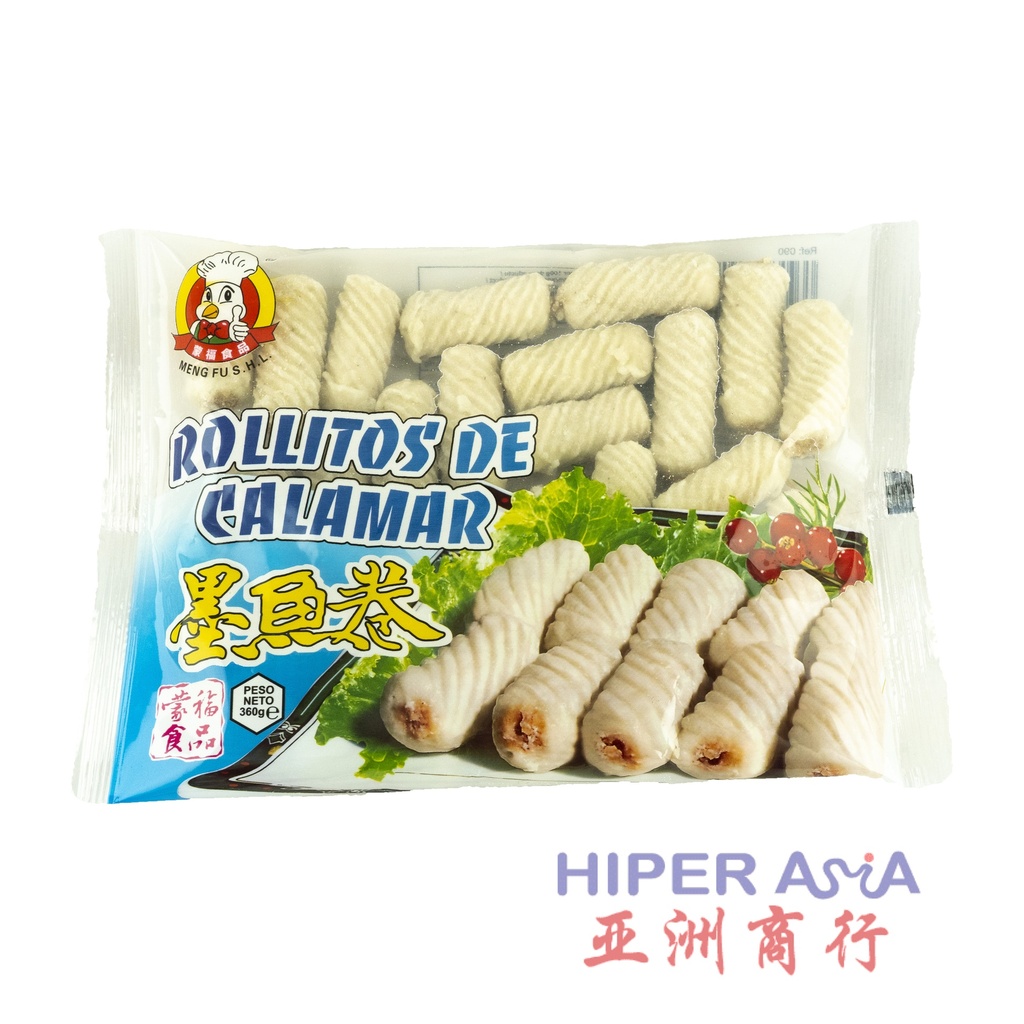 [Cong.] MengFu Rollitos De Calamar 蒙福墨鱼卷 360g