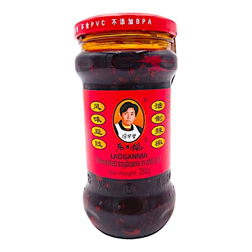 [48229] LaoGanMa Salsa Picante Soja fermentada 老干妈风味豆鼓油制辣椒 280g