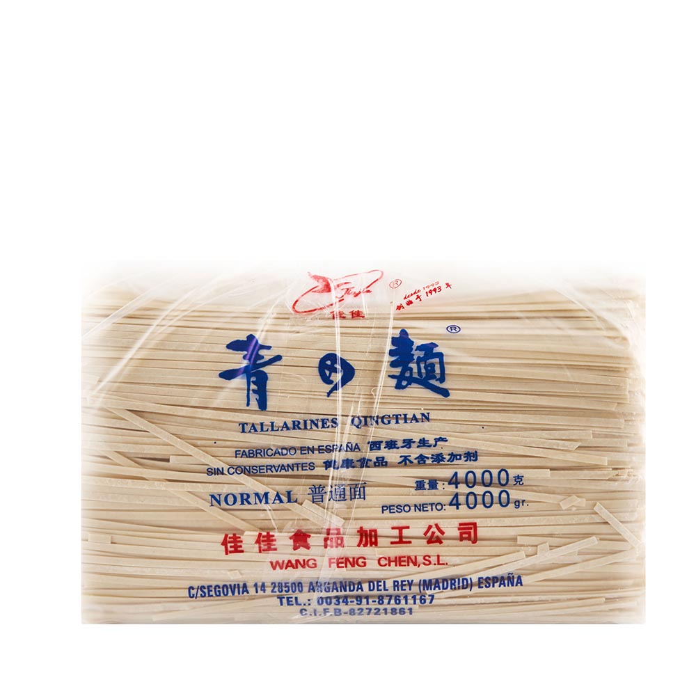 JiaJia Tallarines QingTian Normal 佳佳普通面( 青田面)4KG