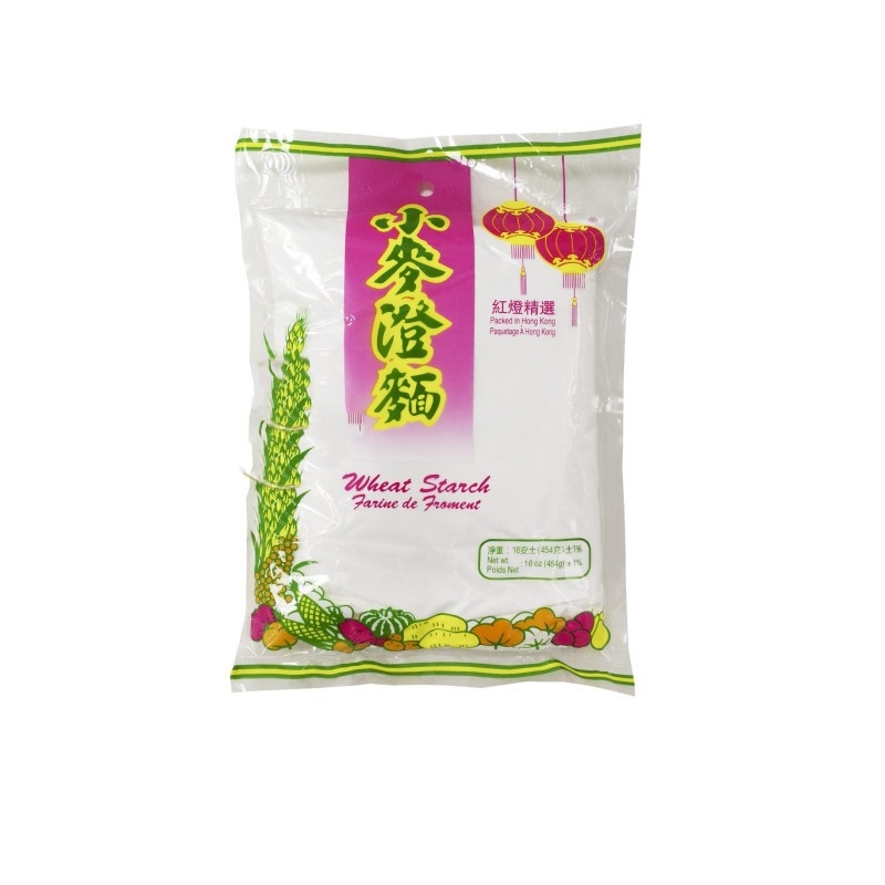 HongDeng Almidón de trigo 红灯牌小麦澄粉 454g
