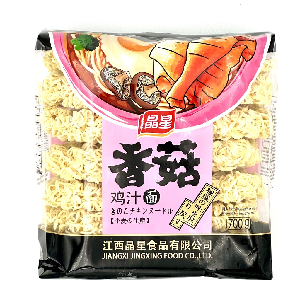 JingXing Fideos Ramen Para Setas 晶星香菇鸡汁面 700g 