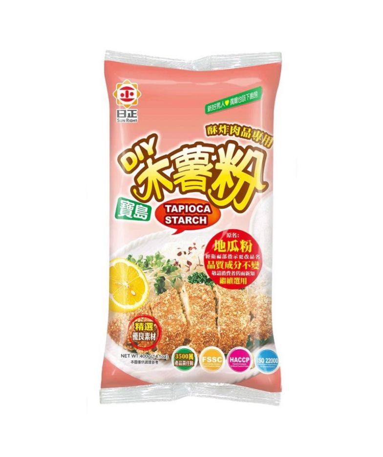 SUN RIGHT Almidón de tapioca 日正宝岛地瓜粉 400g 