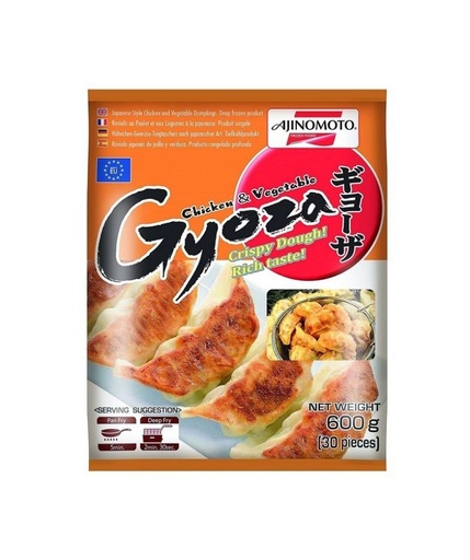 [GZ101] Ajinomoto Gyoza De Verdura Y Pollo 味之素蔬菜鸡肉煎饺 E001 600g