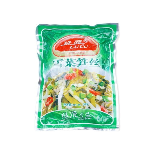[VC301] LuLu Mostaza Con Bambú Salado 绿鹿雪菜笋丝 500g